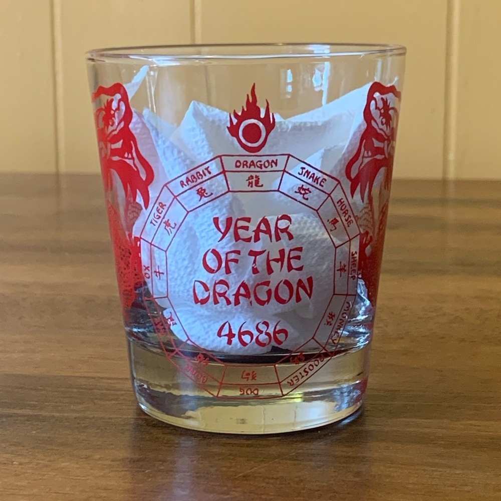 Red Glass Drinkware for Dining